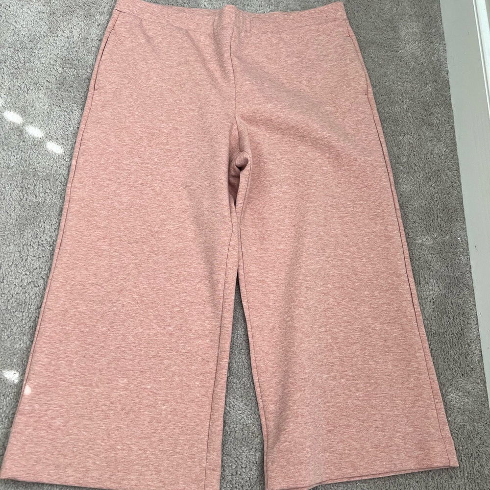 Ann Taylor comfy  pink wide leg pants. Great for fall and spring.